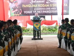 Pangdam II Swj Kunker ke Kodim Lubuk Linggau